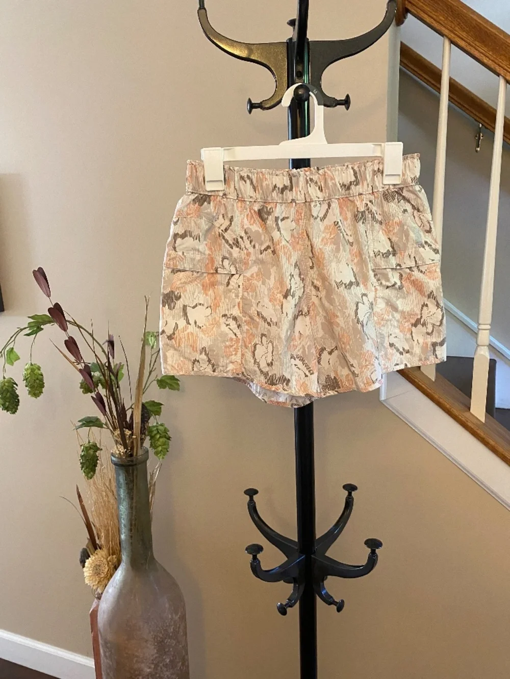 Free People Movement In The Wild Printed Shorts in Ivory Combo Size XS